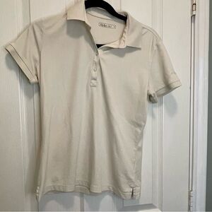 Lady Hagen off white knit golf top. Medium